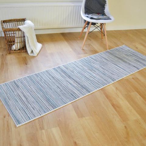 Brighton Hallway Runner 98122 6001 in Blue