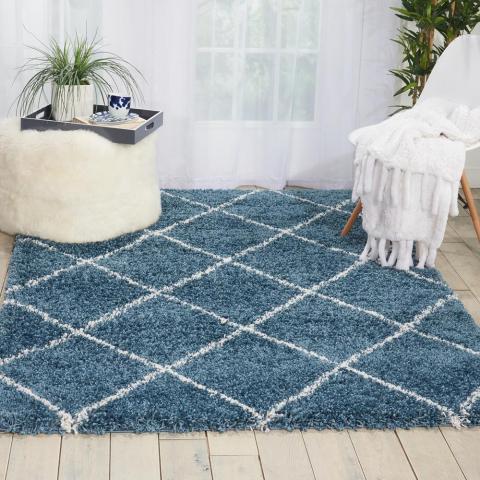 Brisbane Rugs BRI03 in Slate Blue