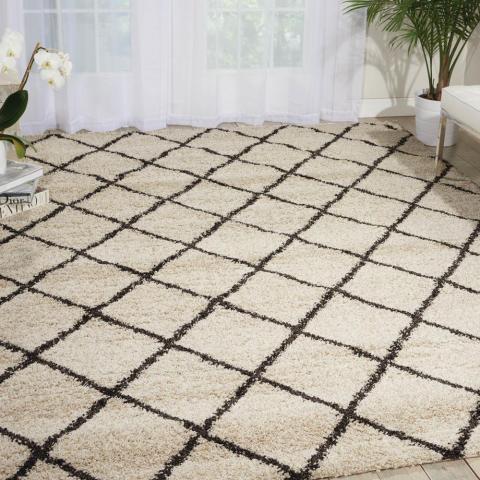 Brisbane Rugs BRI08 in Ivory and Charcoal