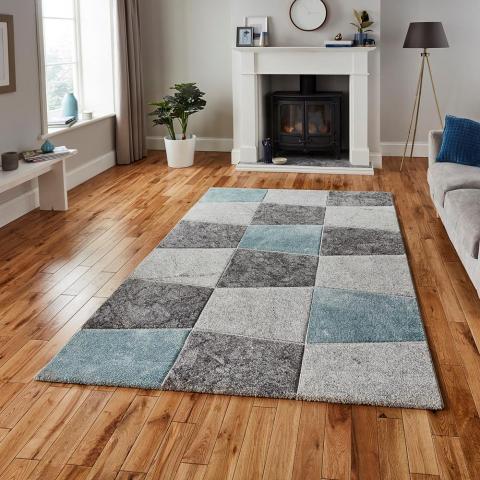 Brooklyn 22192 Rugs in Grey Blue