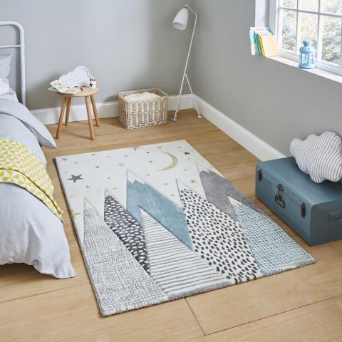 Brooklyn Kids 22707 Rugs in Blue