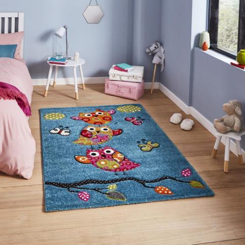 Brooklyn Kids 793 Rugs in Blue