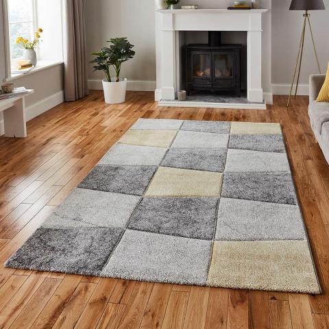 Brooklyn Rug 22192 Grey Yellow  size