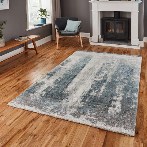 Brooklyn Rug 8595 Ivory Grey Blue 