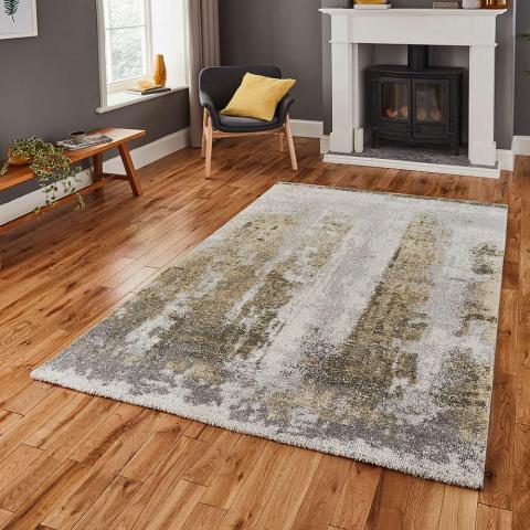 Brooklyn Rug 8595 Ivory Grey Yellow  size