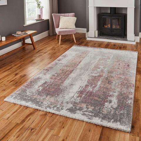 Brooklyn Rug 8595 Ivory Grey Rose 