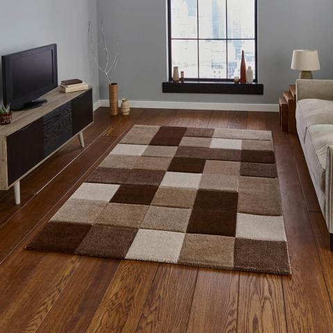 Brooklyn Rugs 646 in Beige and Brown