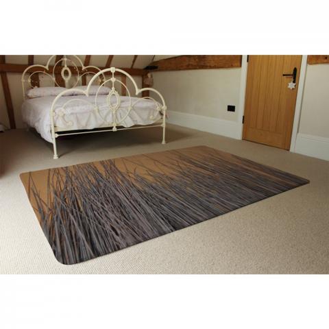 Broom Stick On The Wall Designer Rug - Brown / 230cm