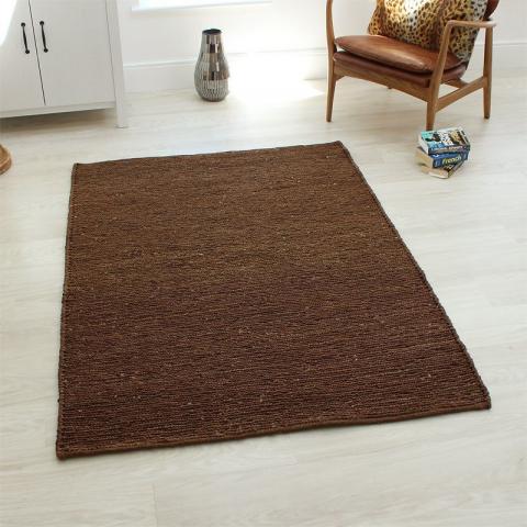 Brown Jute Soumak Rug 