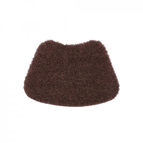 Buddy Bath Washable Curve Mat Rugs in Chocolate Brown