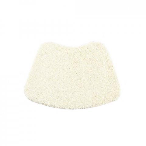 Buddy Bath Washable Curve Mat Rugs in Ivory White