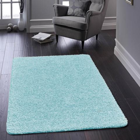 Buddy Washable Rugs in Baby Blue