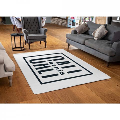 California Designer Rug - White / 110cm