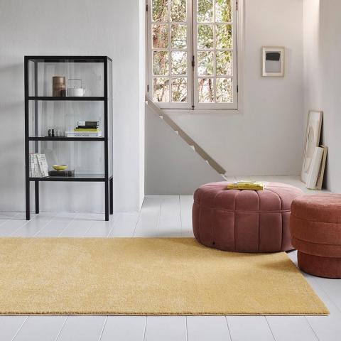 California Modern Plain Rugs 22937 070 by Esprit in Peach