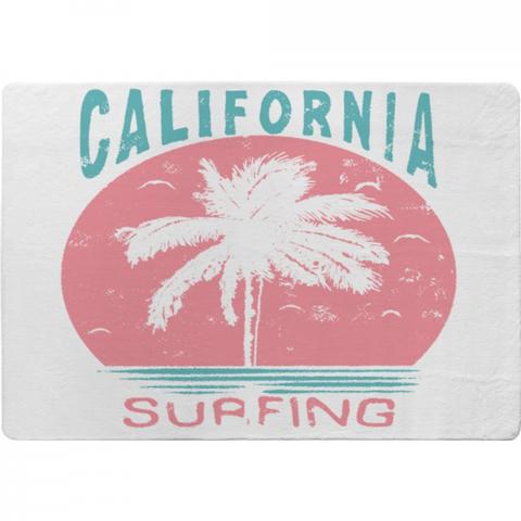 California Surfing Designer Rug - Pink / 150cm