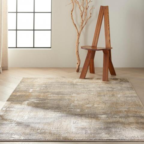 Calvin Klein Rush Designer Abstract Rugs CK951 Grey Beige