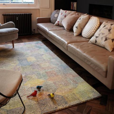 Camden Rugs in Cream and Multi