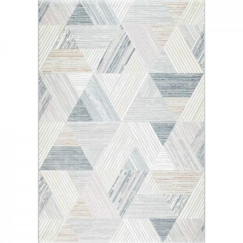 Canyon Modern Abstract Stripe Print Rugs 52047 6464 in Beige