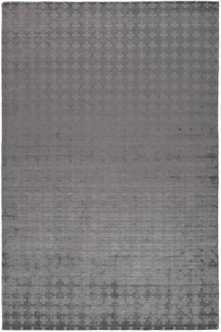 Castille 5.49x3.66m/18'x12' Grey/Neutral Textured Silk Textured rug by The Rug Company, Handloomed silk