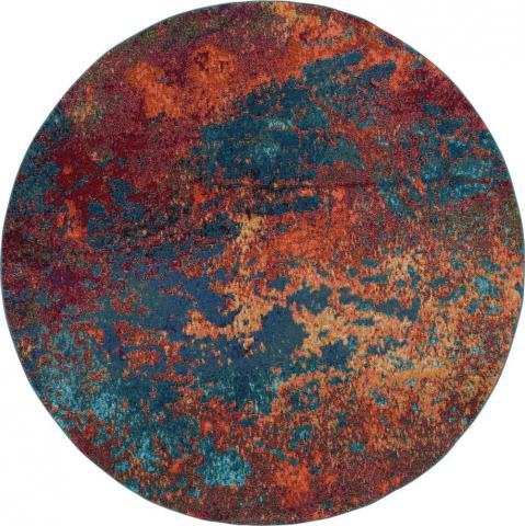 Celestial Circle Rugs CES08 Wave by Nourison