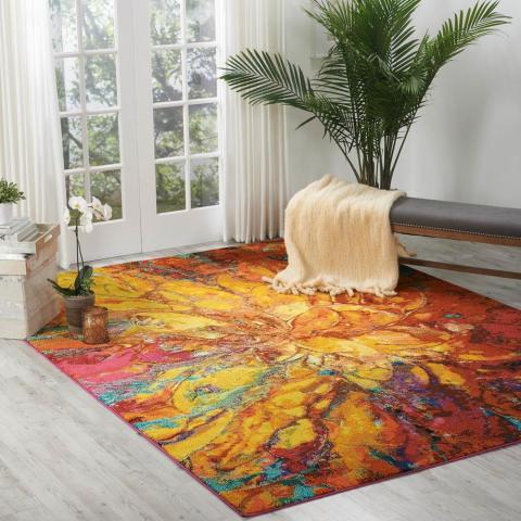 Celestial Rugs CES03 Cayenne by Nourison