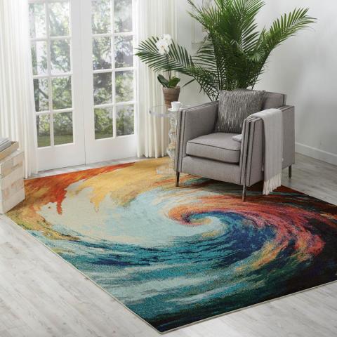 Celestial Rugs CES07 Wave by Nourison