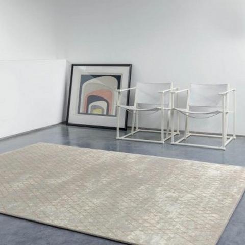 Chamonix Modern Geometric Rugs in 46006 700 Yellow Grey and Ivory