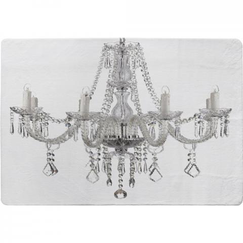 Chandelier Designer Rug - White / 150cm