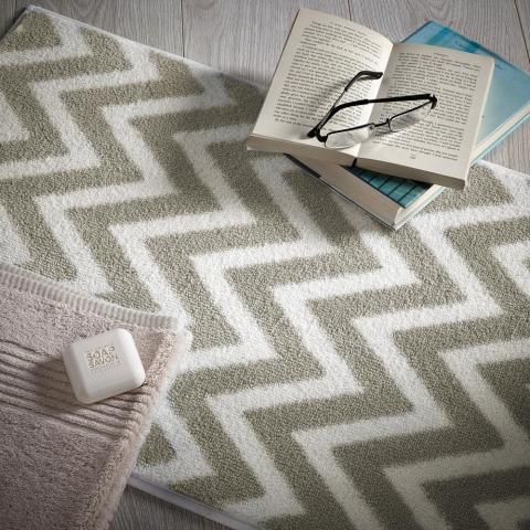 Chevron Bathroom Mats 2 by Dip and Drip