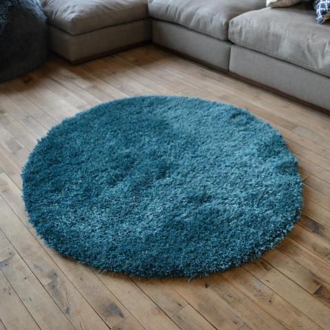 Chicago Shaggy Rugs in Dark Teal