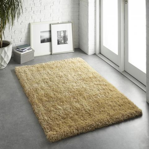 Chicago Shaggy Rugs in Ochre