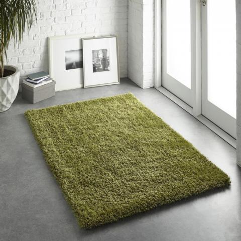 Chicago Shaggy Rugs in Olive