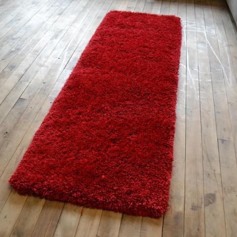 Chicago Shaggy Rugs in Red