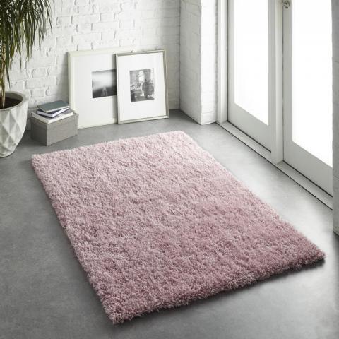 Chicago Shaggy Rugs in Rose