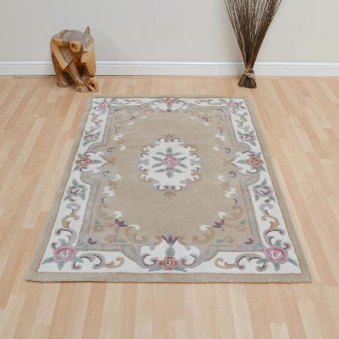 CHINESE RUGS - 510 AUBUSSON FULL CUT IN FAWN