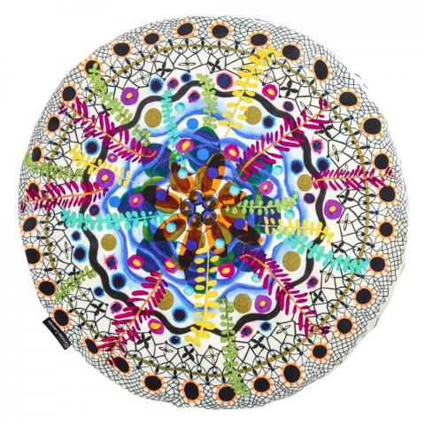 Christian Lacroix Rosetta Cushion in Multicolore