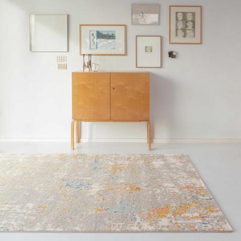 City Modern Abstract Rugs 466117 AK990 in Taupe Multi