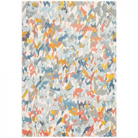 City Modern Abstract Rugs 466123 AK991 in Blue Multi