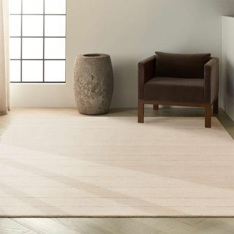 Ck400 Halo Hal01 Ivory Rug By Calvin Klein Cm