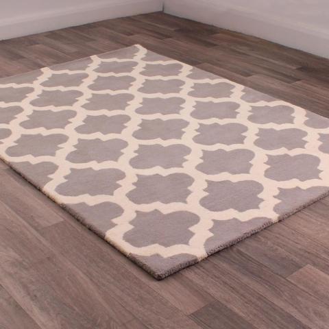 Classico Rugs in Silver & Ivory