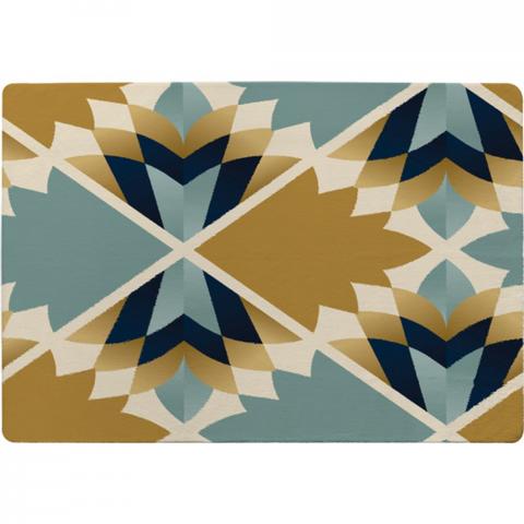 Cleopatra Fan Ethnic Pattern Designer Rug - Brown / 200cm