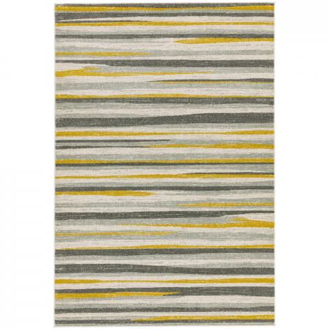 Colt CL010 Stripe Rugs in Mustard by Asiatic