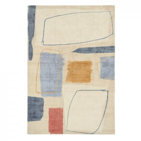 Composition Contemporary Wool Rugs by Scion in 023701 Amber