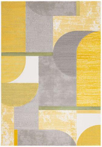 Contemporary Rugs Yellow Grey City AK700 