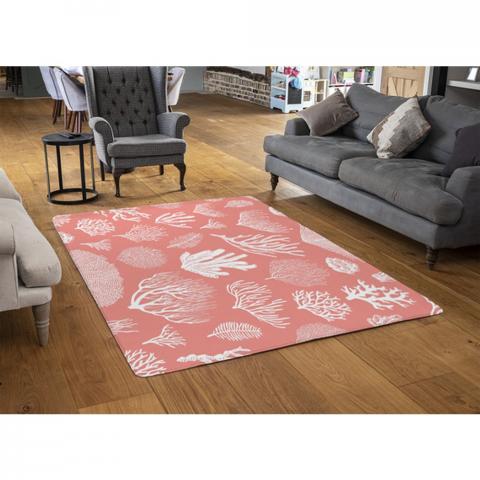 Corals And Algae Designer Rug - Pink / 110cm