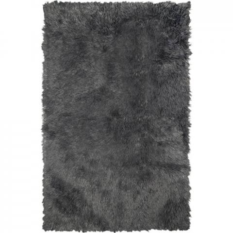 Cosy Faux Fur Rug - Grey / 150cm