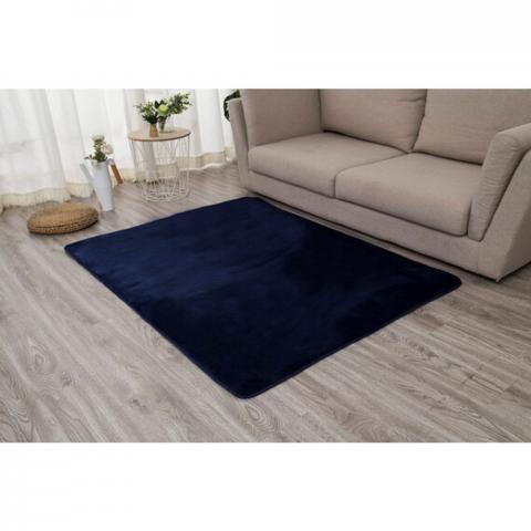 Cosy Flannel Rug - Navy