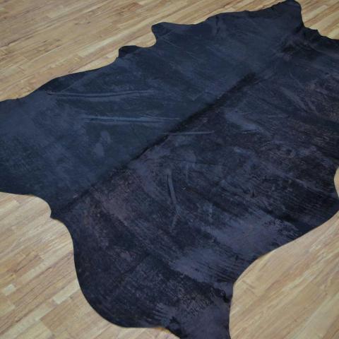 Cowhide Rug MER160503 in Black and Brown