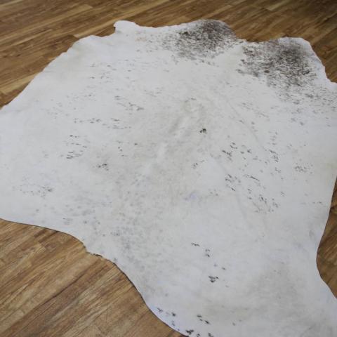 Cowhide Rugs MER021802 in Ivory and Brown