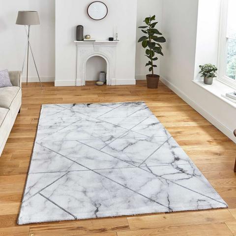 Craft 23299 Abstract Ivory Silver Rug 